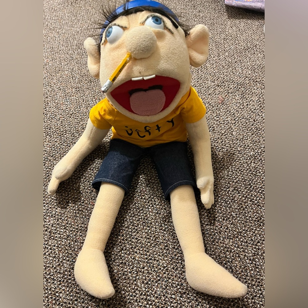 Jeffy Puppet Hand Puppet Plush Toy  Stuffed Doll Kids